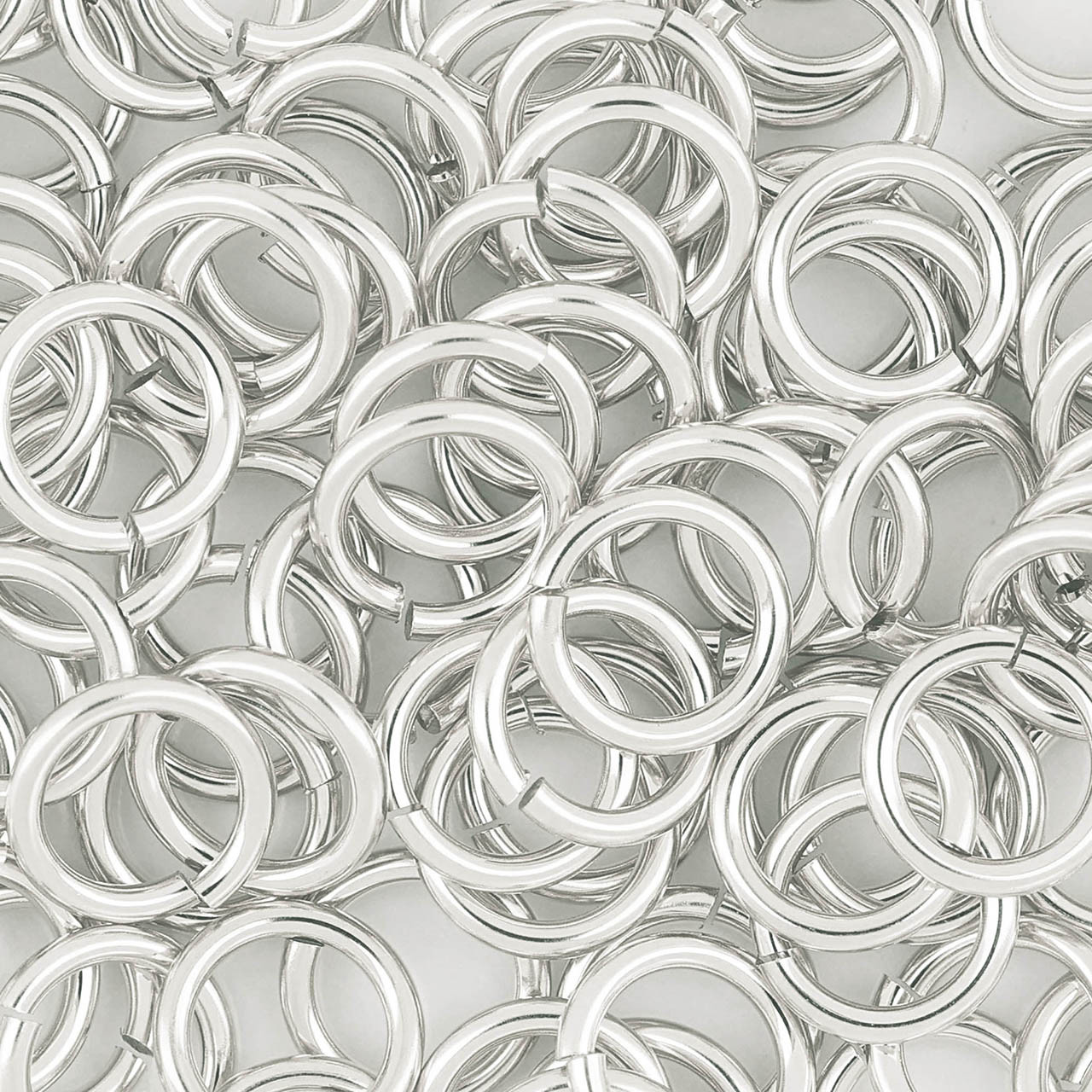 Sterling Silver Open Jump Rings - 18g 6mm 10 Pcs