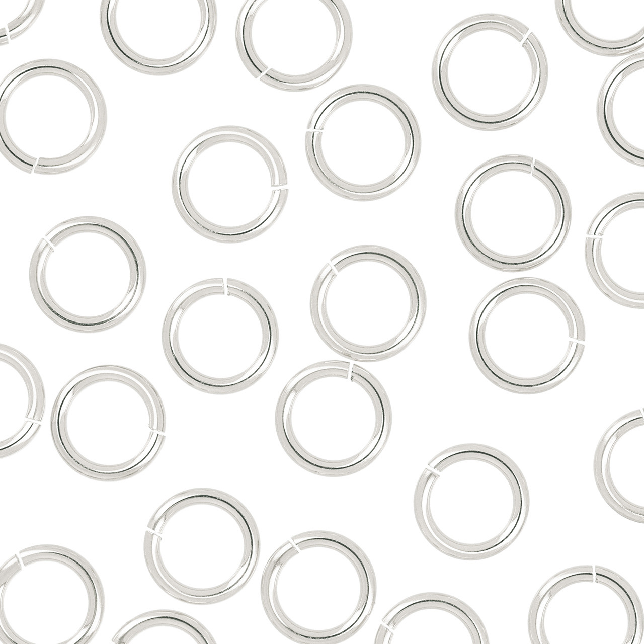 Sterling Silver Open Jump Rings - 18g 6mm 10 Pcs