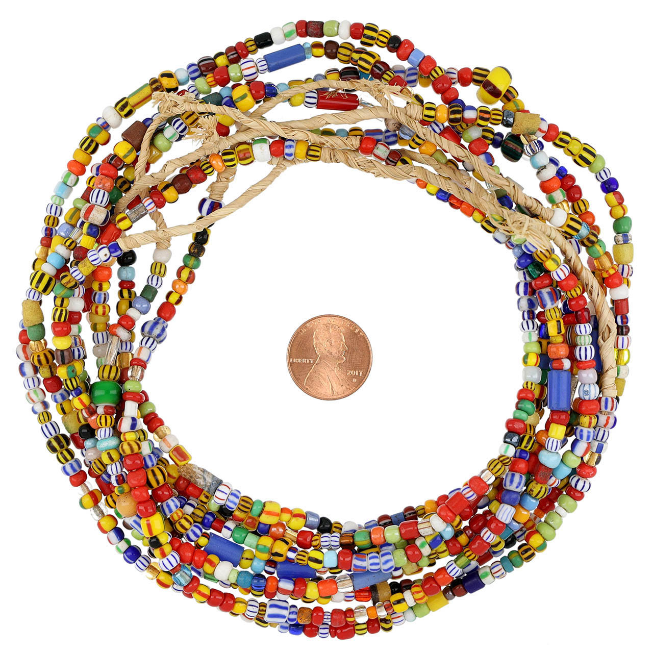 African Glass Seed Beads, Shiny Bone 4mm – EOS Designs Studio
