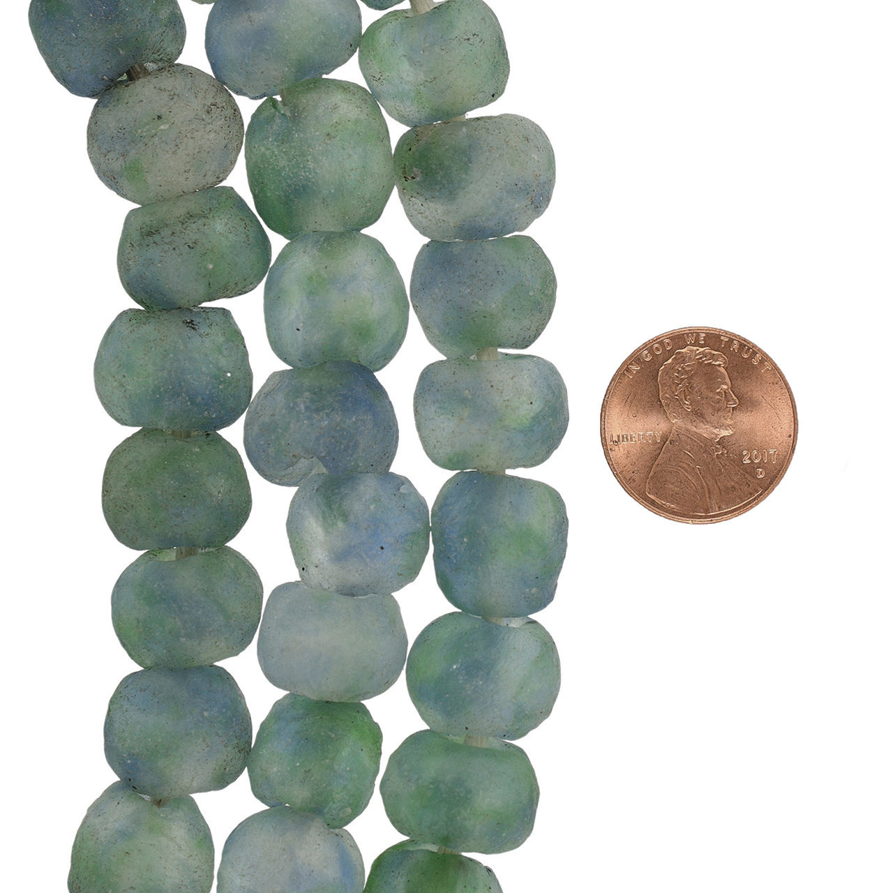 African Sea Glass Beads (Large) 