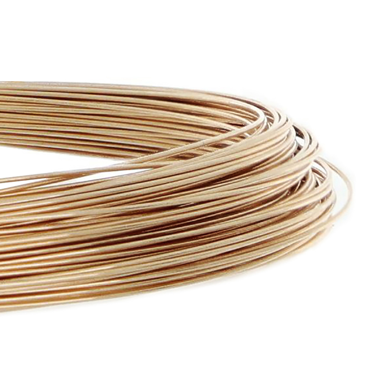 Rose Gold-Filled 14K/20 Half Hard Round Wire 24 Gauge Approx. 1/2 troy oz.  (approx 27ft)