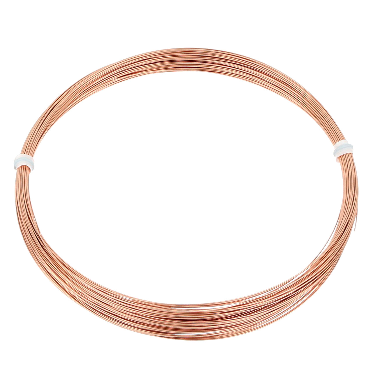 24 Gauge Rose Gold Filled Round Half Hard or Dead Soft Wire - Beadspoint