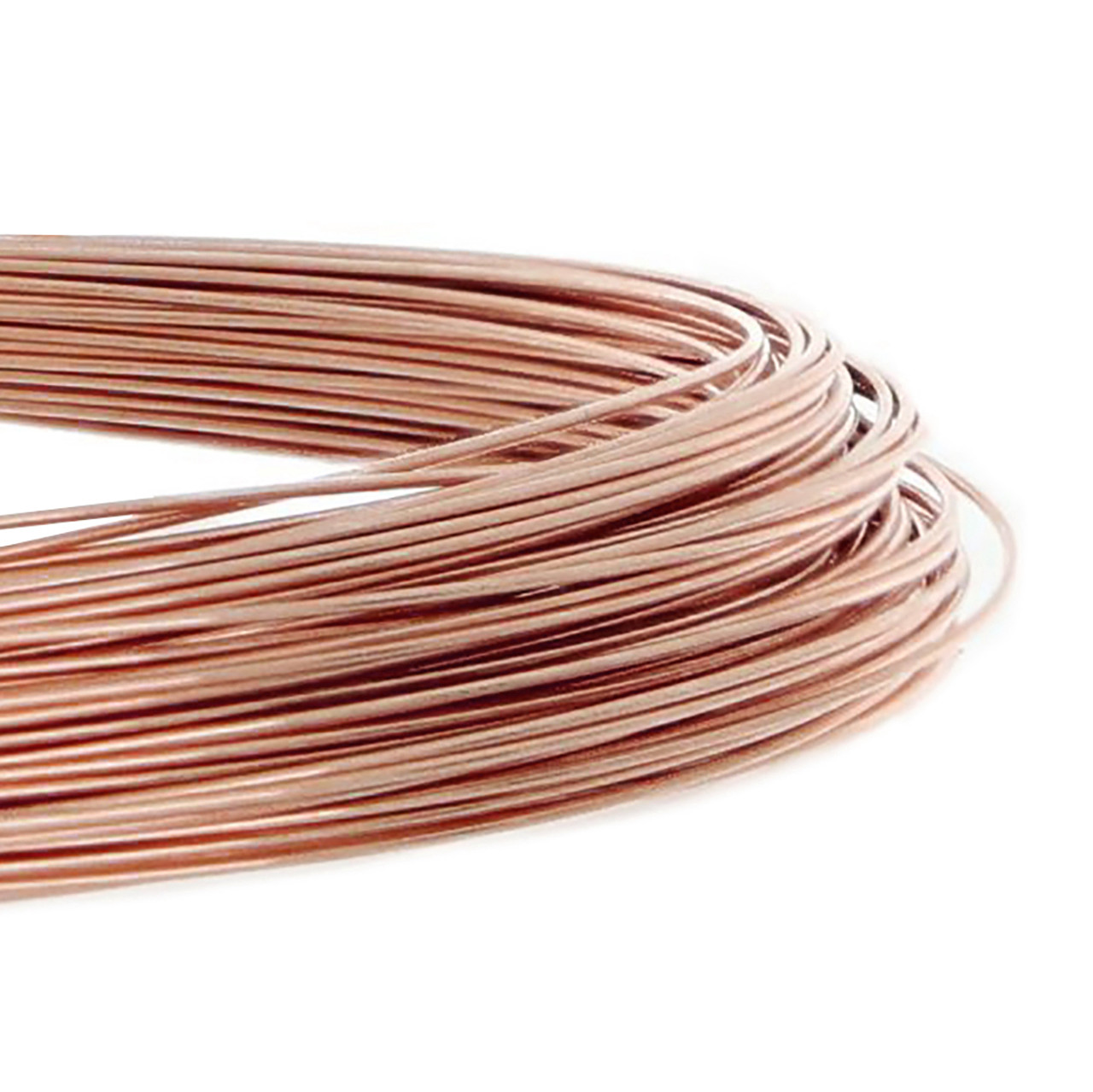 28 gauge 14k Rose Gold filled beading wire 10ft half hard-RG