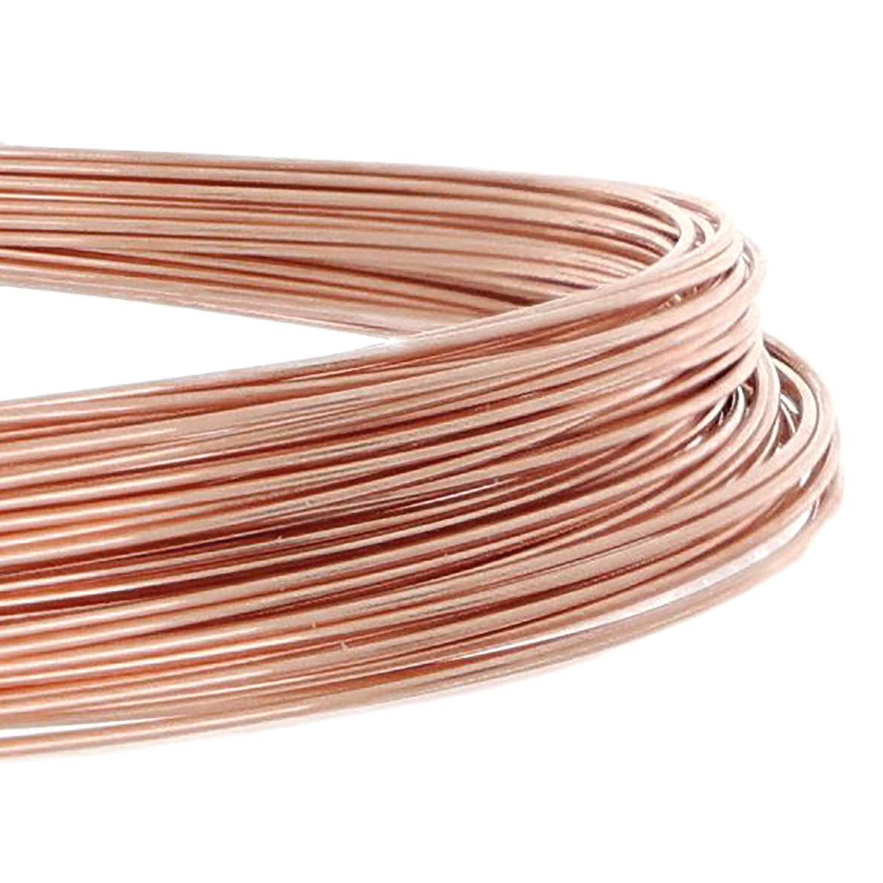 26 Gauge Rose Gold Filled Round Half Hard or Dead Soft Wire