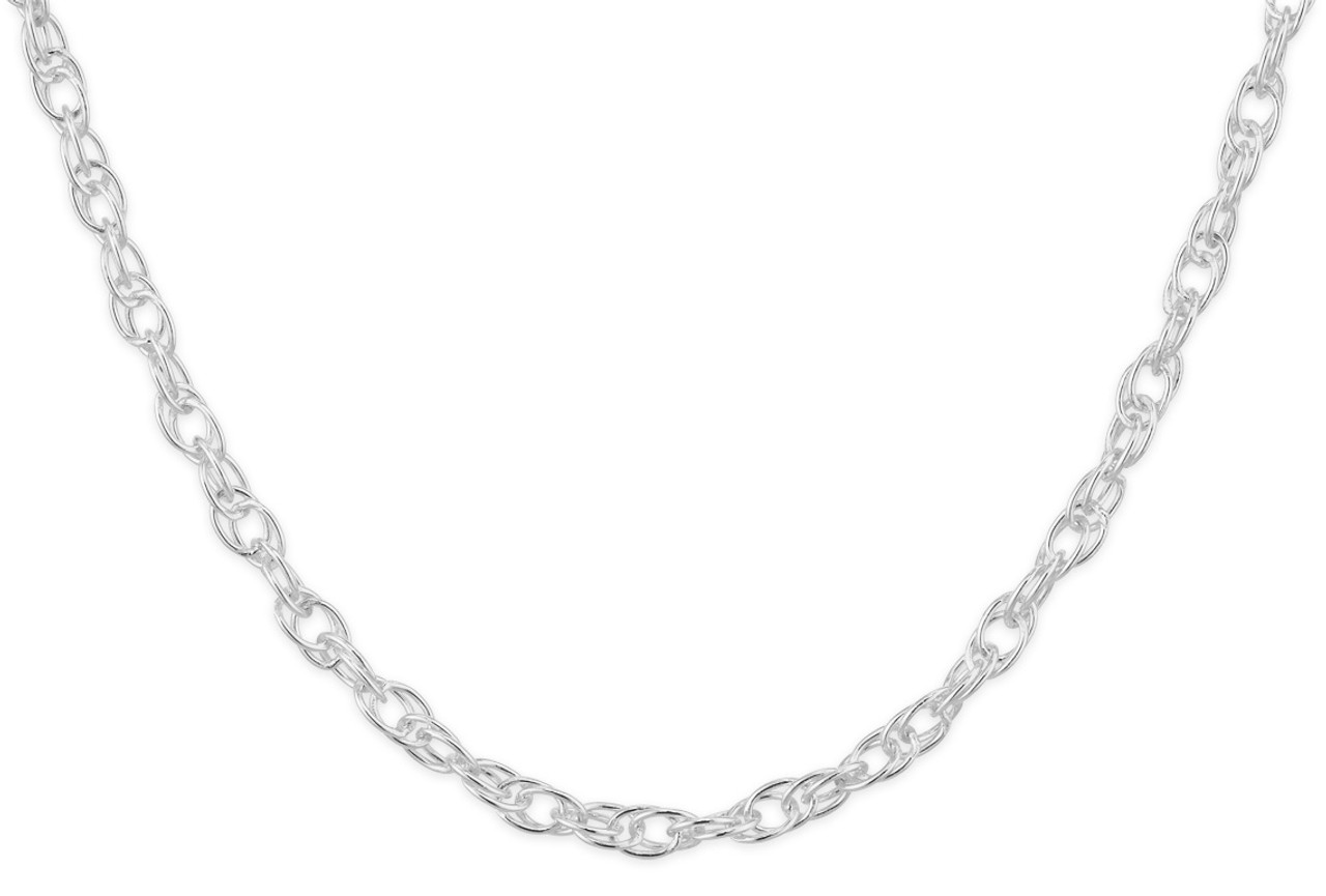 Saar Nixon Silver Rope Chain 53cm X 2mm | MYER