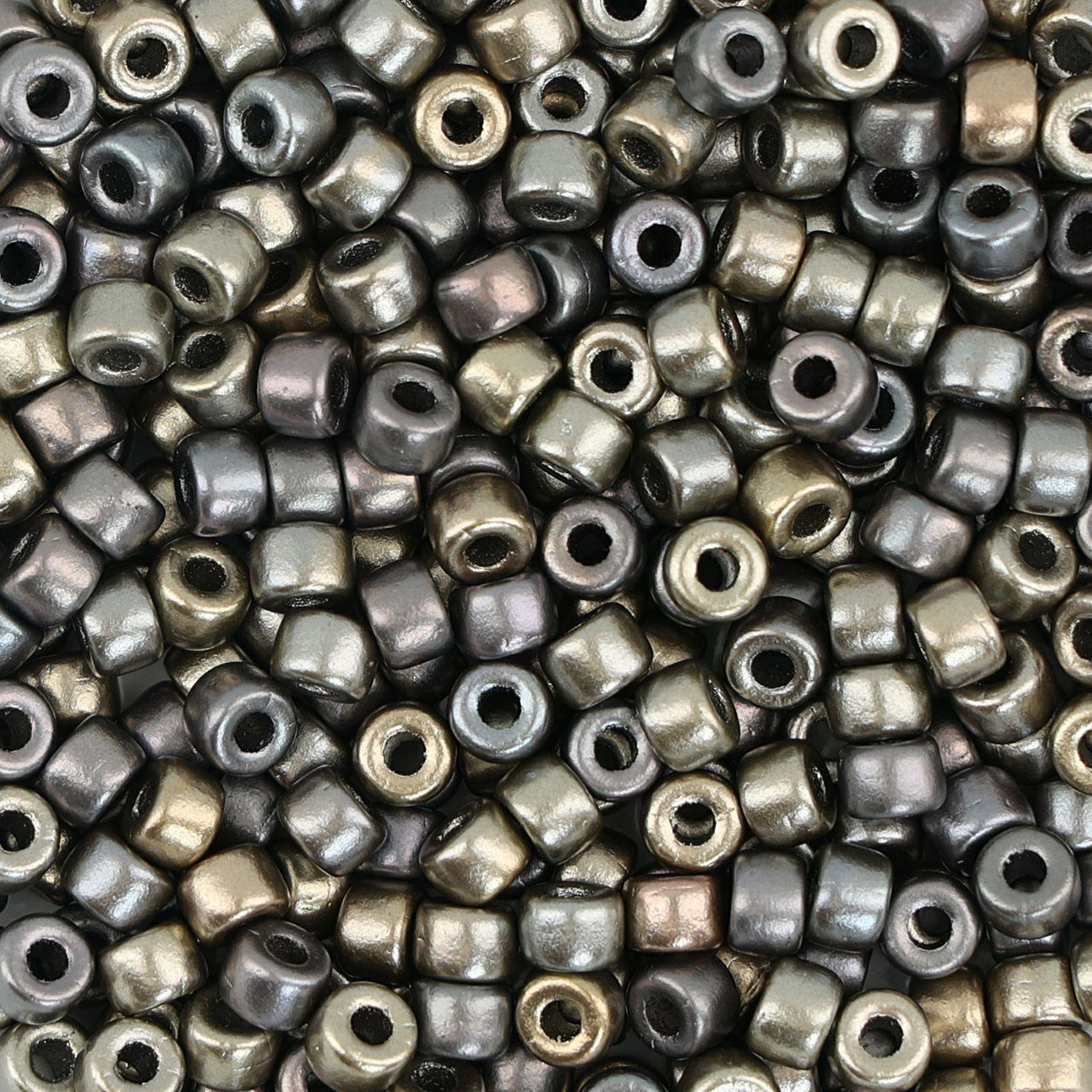 まーぼう　404065 Matubo™ 6/0 Seed Beads Gray Rainbow