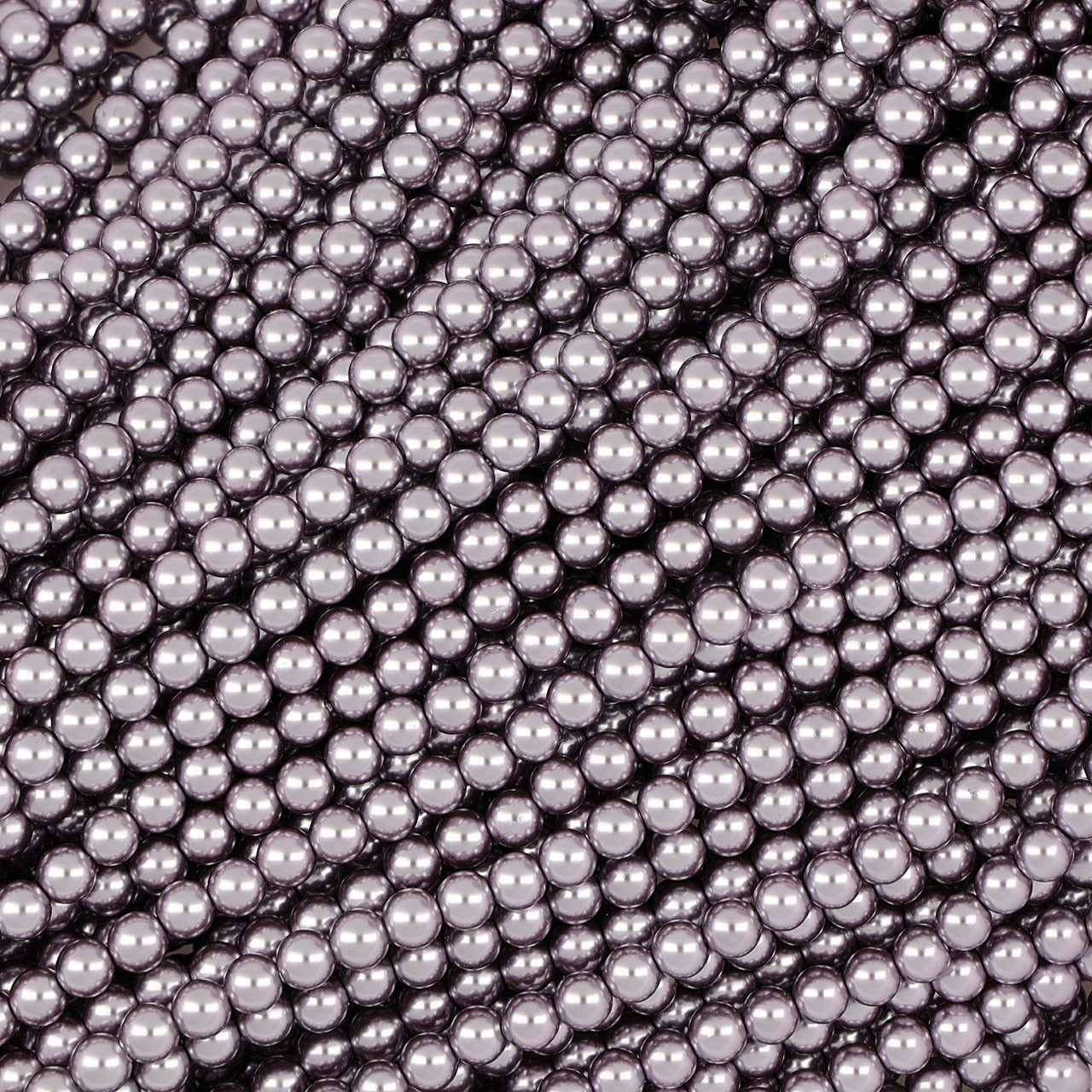 Purple Faux Pearl Beads 5mm