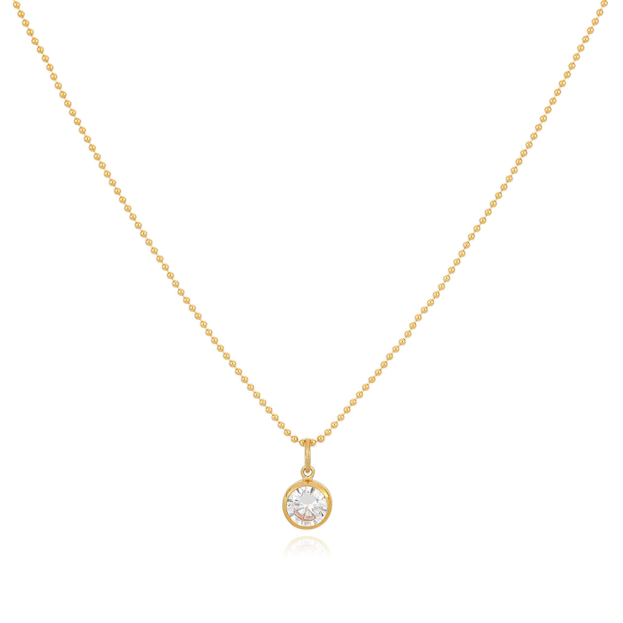 14K Gold Filled CZ Drop Necklace