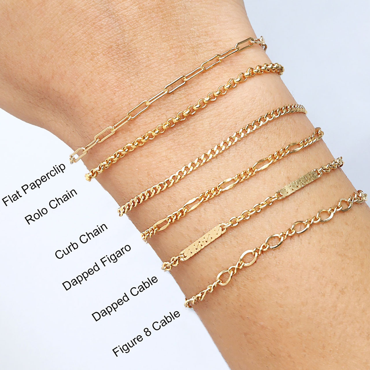 14k gold bracelet 14K Gold Two Tone Italian Mixed Oval Link Bracelet 7 main image 4