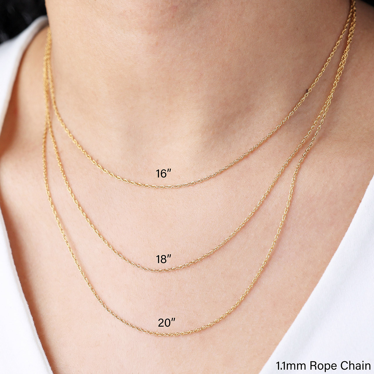 14k Gold Filled Rope Necklace - Main Image