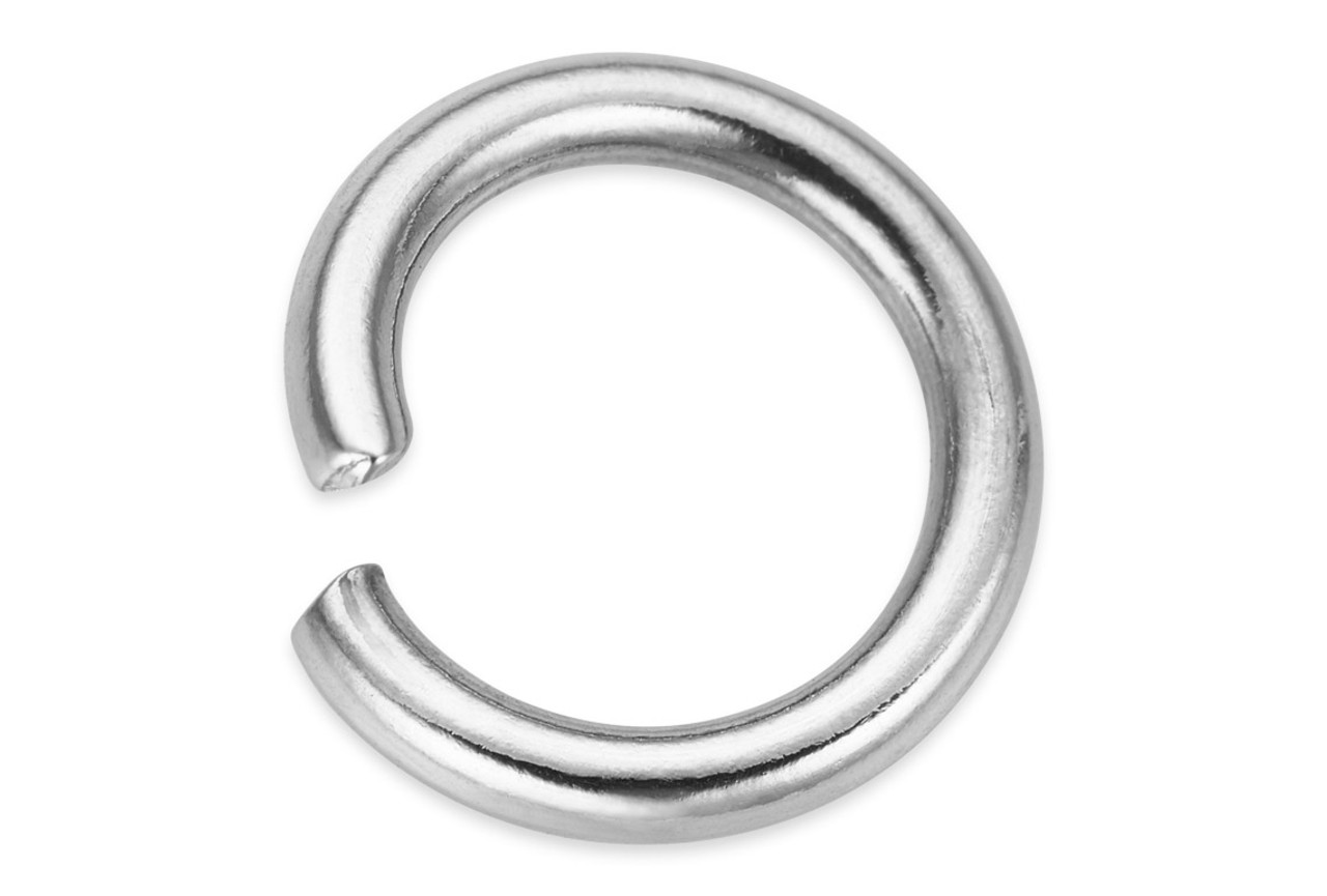 100 Pcs 5 mm 22 1/2g Stainless Steel Jump Rings