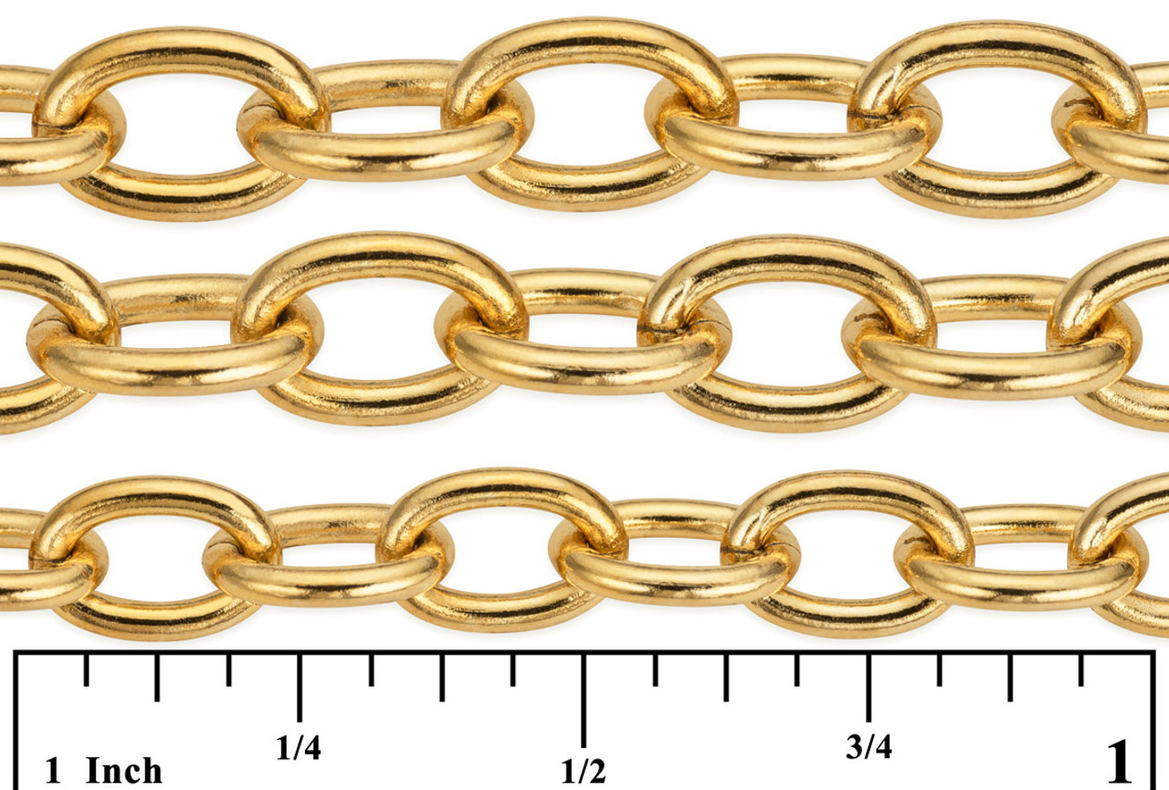 Solid Brass Chain 4-14mm Width Necklace Jewelry Bags Craft Chain Sold Per  Meters