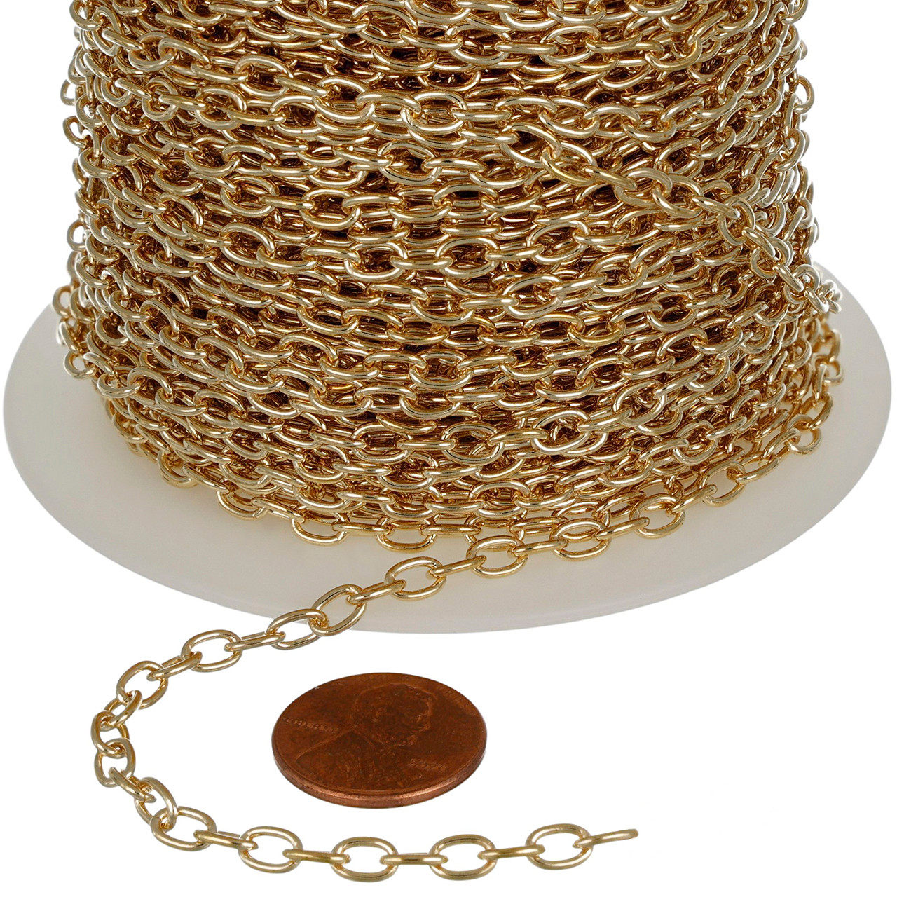 Hand Made Solid Brass Rectangular-shape Chain 12959