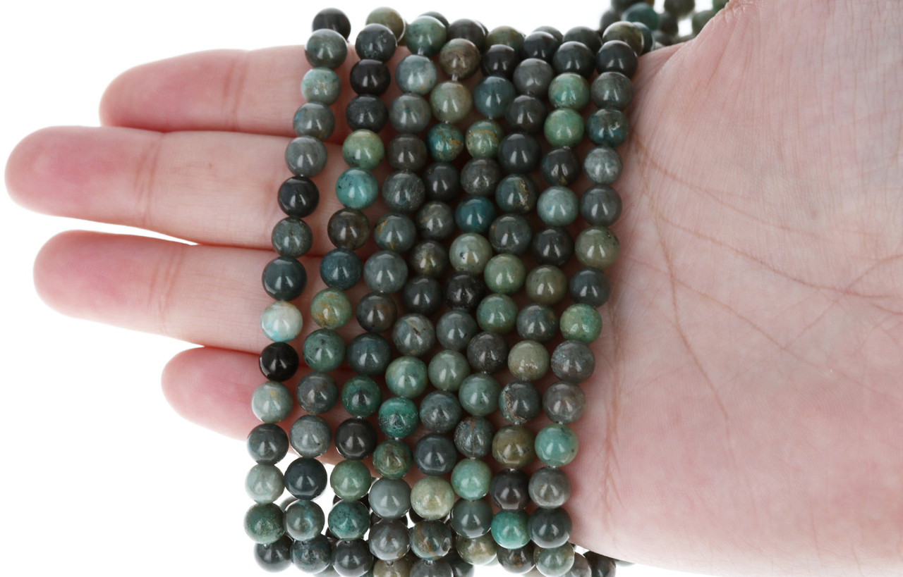 Natural Chrysocolla Beads, Gemstone Supplies - Dearbeads
