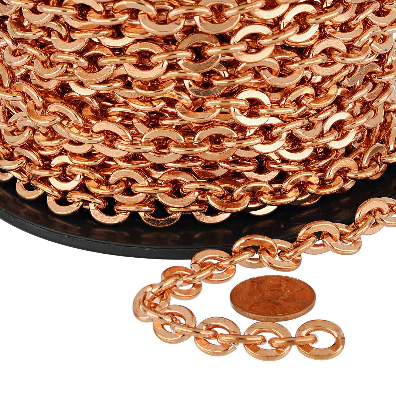  Copper Chains CN760G - 7/32 of an inch wide - Available in 16  to 30 inch lengths. $26 to $34. (16 inches) : Arts, Crafts & Sewing