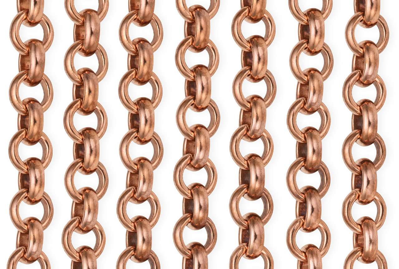 Unsoldered Links 7.9 X 5.5 mm Copper Cable Chain