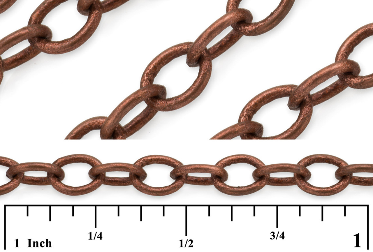 CH.PAT.4001 - 18 inch Copper Chain, Polished Snake