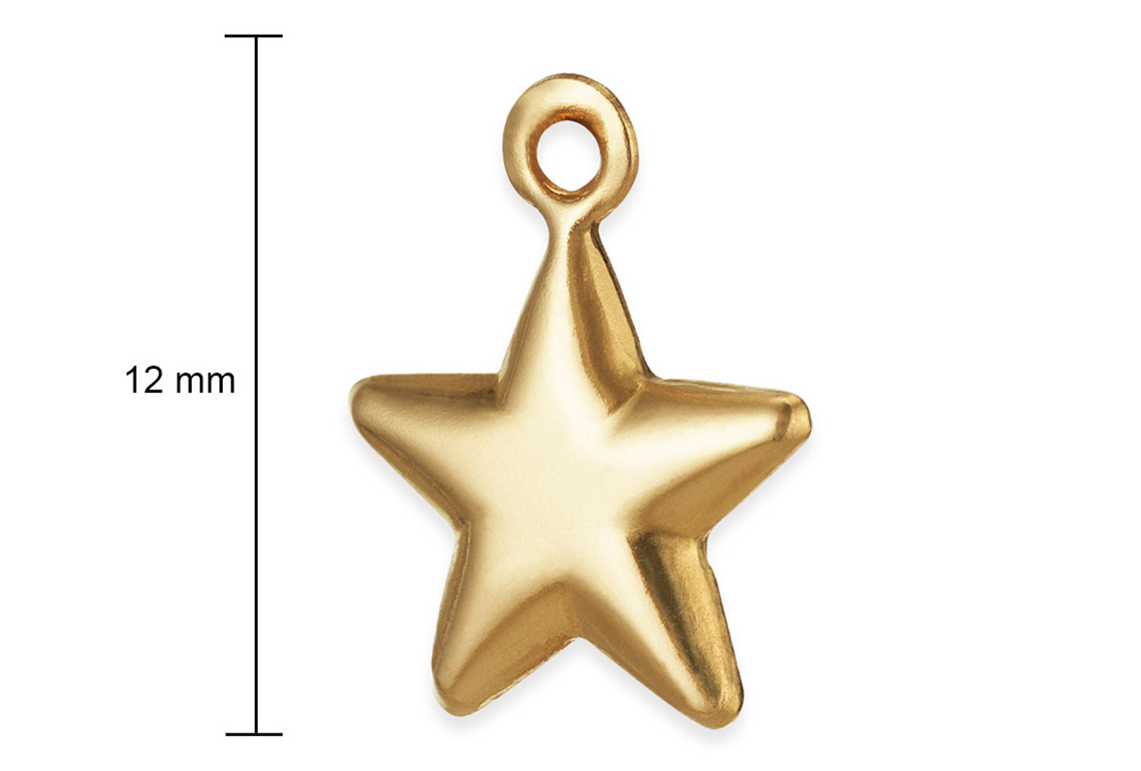 Small Star Charms Silver Tone, Pack of 25 Charms, 11x9mm Star Charms, Jewelry Making Supplies, G1019