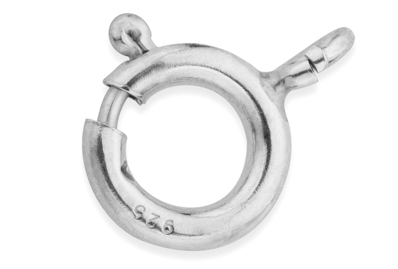 5.5mm Spring Ring Sterling Silver Clasp