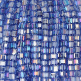 6mm Faceted Square Shape Glass Beads