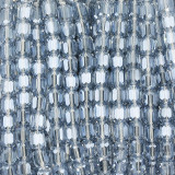 Faceted Cylinder Shaped Glass Beads