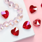 Heart Shaped Glass Beads