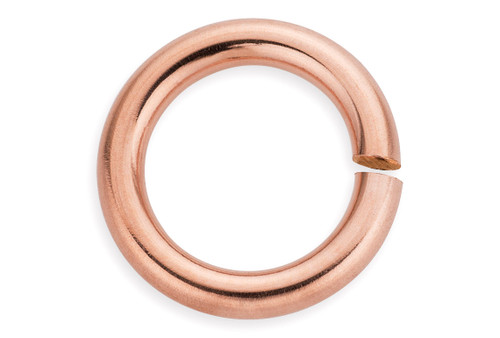 5 Pcs 6 mm 18g 14K Rose Gold Filled Open Jump Ring