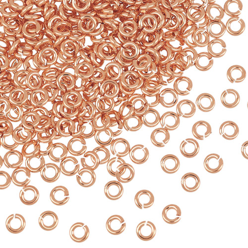 14K Rose Gold Filled Open Jump Rings
