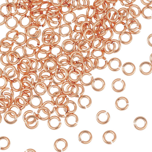 Rose Gold Filled Open Jump Rings Rose Gold Filled Open Jump Rings