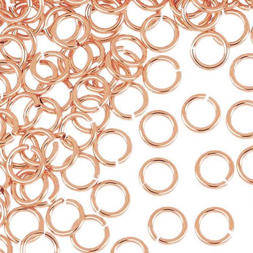 14K Rose G/Filled Jump Rings 22g 4.5mm 20 Pcs 14K Rose G/Filled Jump Rings 22g 4.5mm 20 Pcs