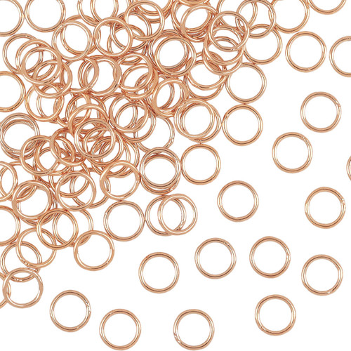 14K Rose G/Filled Closed Jump Ring - 5 mm 22g 10 Pcs 14K Rose G/Filled Closed Jump Ring - 5 mm 22g 10 Pcs