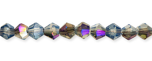 Bicone Shape Glass Beads - Blue AB Bicone Shape Glass Beads - Blue AB