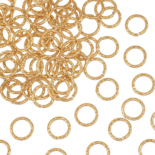 14K Gold Filled Open Sparkle Jump Rings