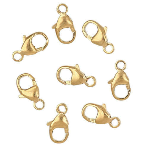14K Gold Filled Casted Trigger Clasp 3.7x7.8mm - 1pc