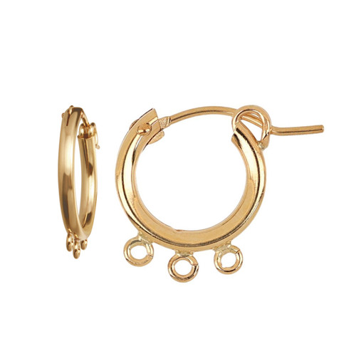 14k Gold Filled Eurowire Hoops