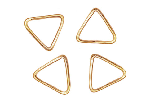 14K Gold Filled Triangle Wire Charms