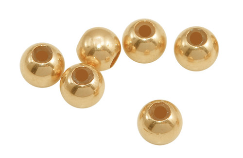 1 Pc 8 mm Gold Filled Silicone Bead