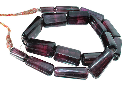 21 IN Strand 14-30x8-15 mm Tourmaline Remarkable Semi Tube Shape Smooth Gemstone Beads