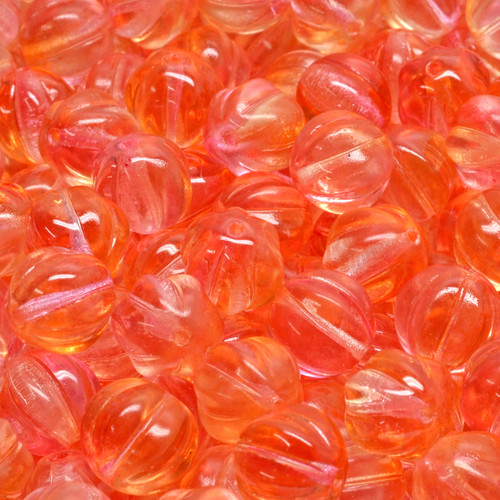 8mm Melon Pressed Czech Glass Beads