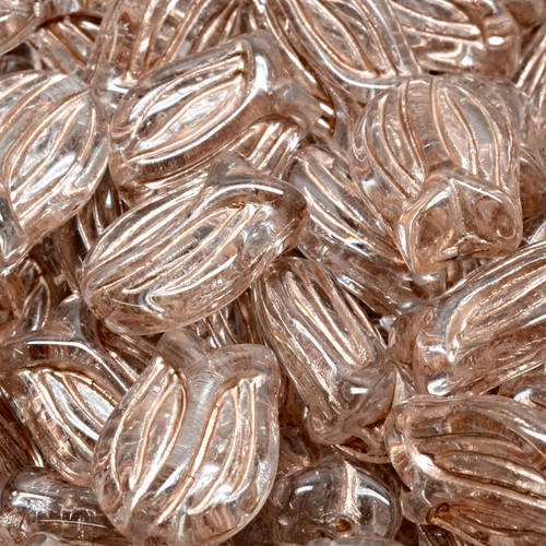 16x11mm Tulip Pressed Czech Glass Beads