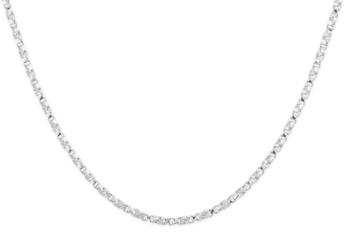 0.82 mm Sterling Twisted Box Necklace