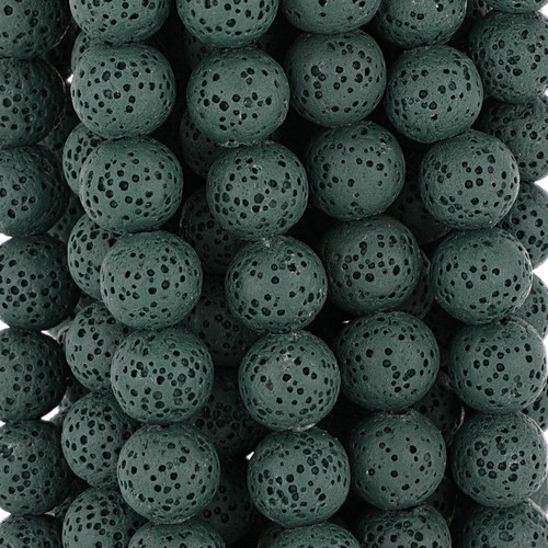 Round Lava Rock Beads 10mm