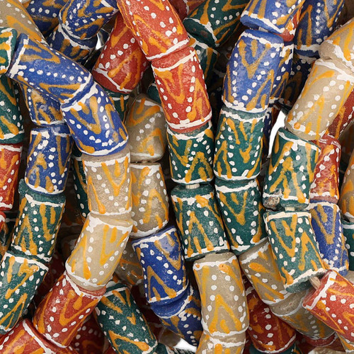 11mm African Glass Krobo Beads