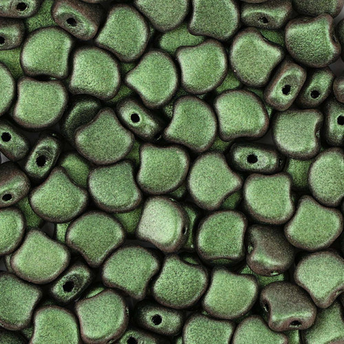 Matubo Ginko™ Czech Glass Beads - Chameleon Green