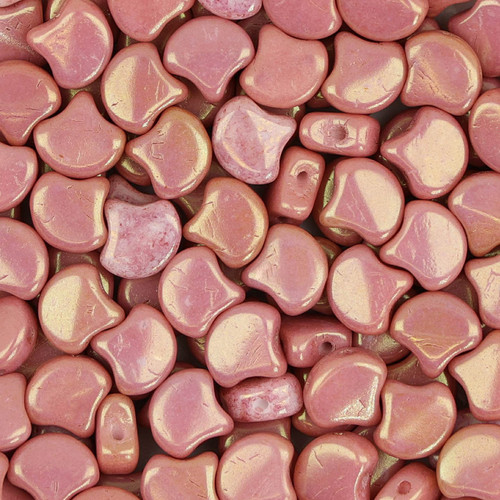 Matubo Ginko™ Czech Glass Beads - Chalk Red