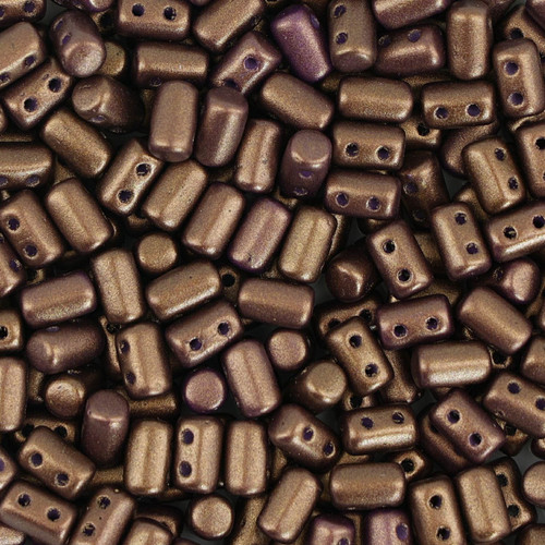 Matubo Rulla™ Pressed Beads - Saddle Brown Matubo Rulla™ Pressed Beads - Saddle Brown