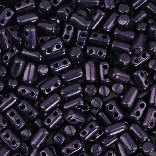 Matubo Rulla™ Pressed Beads - Metallic Suede Dark Purple