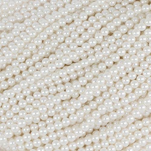 6 mm White Faux Pearl Beads