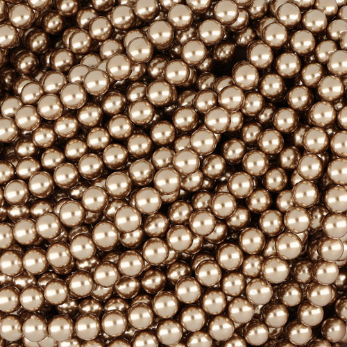 8 mm Brown Faux Pearl Beads