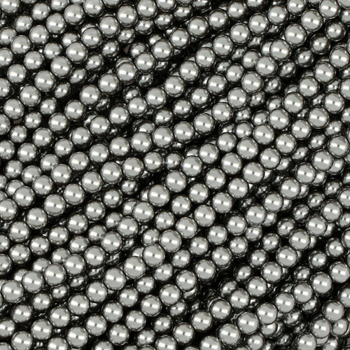 5 mm Silver Faux Pearl Beads